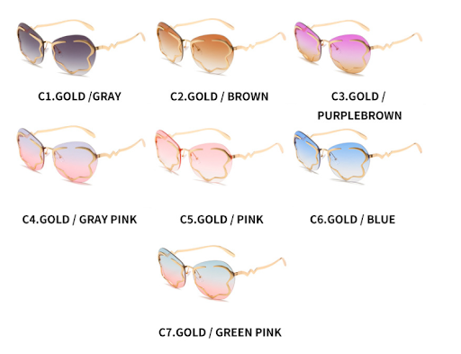 Title 13, Frameless Sunglasses European And American Pers...