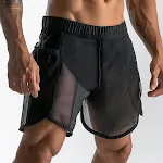 Men's Workout Sexy See-through Mesh Shorts for ultimate breathability and style. Perfect for the gym, offering comfort a — photo 1
