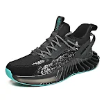 New Men's Flying Knit Casual Sports Shoes with Blade Design, Breathable and Lightweight for Running, Gym, and Everyday W — photo 4