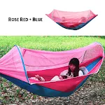 Rede de Descanso Portátil para 2 Pessoas com Mosquiteiro Integrado, Perfeita para Camping e Proteger-se de Mosquitos ao Ar Livre. — foto 2