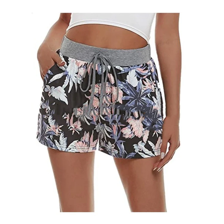 Shorts de verano para mujer cómodos con cintura elástica y bolsillos para fitness y uso casual, ideales para el calor. — foto 5