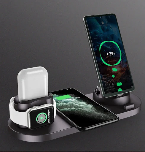 Title 2, Wireless Charger Three-in-One Compatible For Mo...