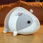 Almofada de boneca em forma de porquinho-da-índia fofa de algodão, macia e aconchegante, perfeita para abraçar, decorar e presentear. — foto 2