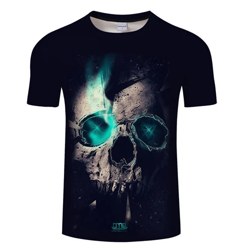 Title 5, 3D digital printed round neck short sleeve t-sh...