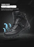 Botas de Moto Masculinas Cavaleiro Coloridas Quatro Estações Conforto e Segurança para Motociclistas Botas de Motociclismo Ideais Para Todas as Estações — foto 7