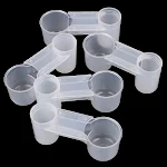 5Pcs Plastic Bird Feeder Clear Water Bottle Drinker Cup For Pigeon Bird Accessories Transparent — photo 1