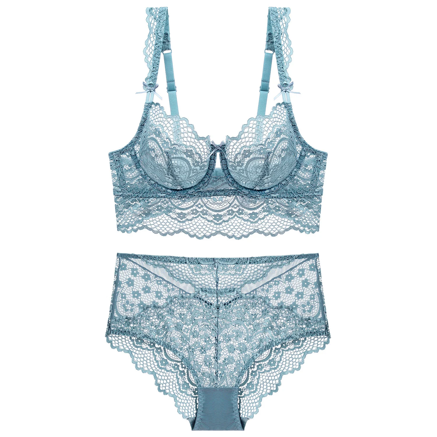 Blue Ladies Bra And Panties Set Experience all-day comfort and confidence with this beautifully designed set. Soft mater — photo 5