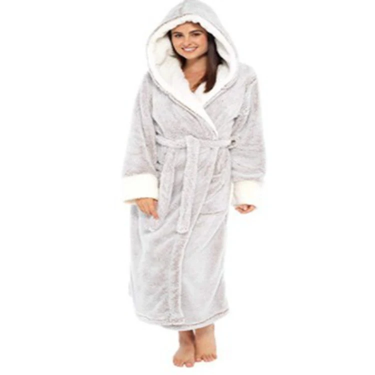 Title 2, Womens Long Bathrobes Night Gowns