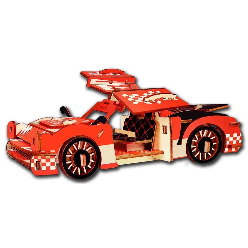 Title 4, Laser Cut Wooden 3D Puzzle Experience the preci...