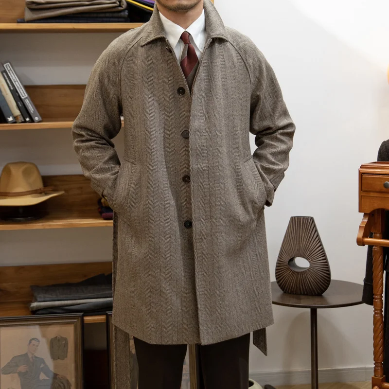 Autumn And Winter Barr MACN Warm Wool Overcoat British design provides superior warmth and comfort for cold weather in c — photo 3