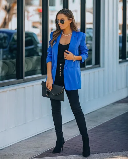 Title 26, Womens Fashion One Button Long Sleeve Candy Co...