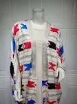 Dames tweedelige set, gestreepte vleermouwmouw moslim vest jas, modieuze en comfortabele outfit, ideaal voor dagelijks gebruik en speciale gelegenheden. — foto 7