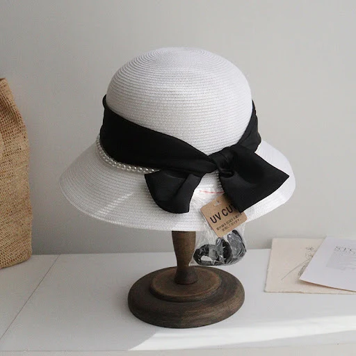 Title 5, Womens Korean Straw Plaited Outing Straw Hat. ...