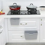 Creative Kitchen Cabinet Plastic Door Hanging Trash Can, Space Saving Design for Easy Waste Disposal and a Tidy Kitchen. — photo 3