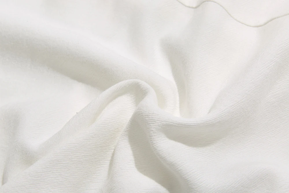 Title 4, Womens Pit Strip Design Pleated White Shirt