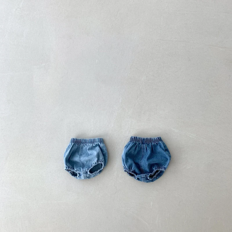 Shorts jeans estilo coreano para bebês e crianças pequenas no verão. Conforto e estilo para brincar e aproveitar os dias quentes. Leve e respirável. — foto 3
