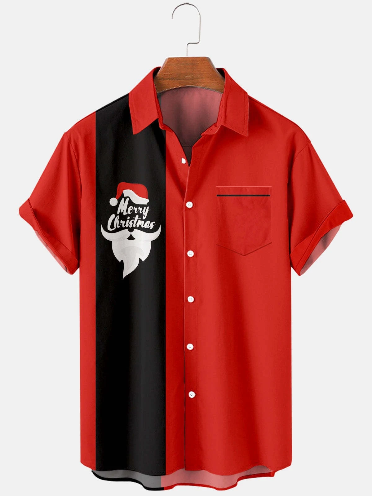 Title 4, Europese maat 3D kerstshirt heren. Drukkerige k...