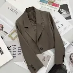 Versatile Fashion Slimming Student Fashion Suit Jacket. Offers a flattering slim fit, perfect for students. Stylish and — photo 4