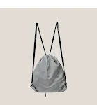 Mochila feminina de tecido com laço de seda e cordão, elegante e versátil, perfeita para uso diário e eventos especiais. — foto 6