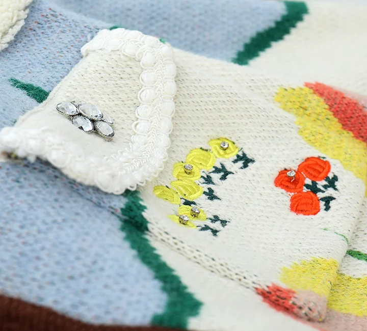 Title 11, Womens Flower Heavy Industry Rhinestone Button...