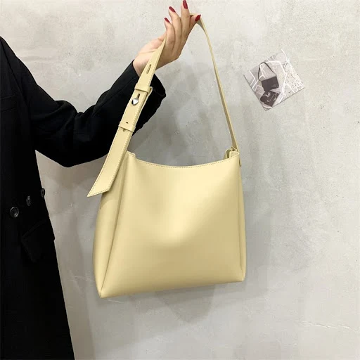 Title 5, Bolsa tote vintage feminina de cor sólida, gran...