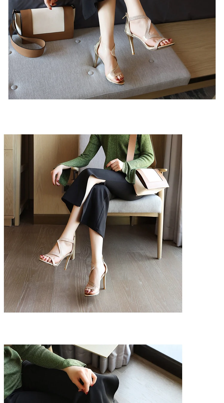 Title 3, Snake Print High Heel Sandals