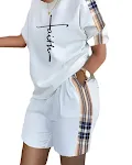 White With Printed Pattern