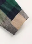 Dark Green Commuter Men's Plaid Shirt, comfortable and stylish for daily wear, perfect for commuting, breathable fabric, — photo 4