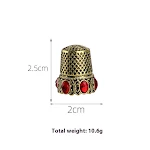 Retro Diamonds Thimble Awl Syringe for sewing and crafting. Versatile tool for piercing, stitching and finger protection — photo 7