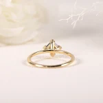 Anel de safira que muda de cor, banhado a ouro em prata esterlina S925. Moda de luxo acessível e elegante. Perfeito para qualquer ocasião. — foto 6