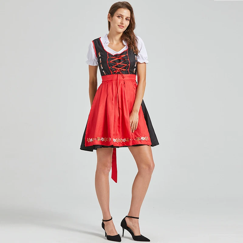 Halloween Carnival Costume German Beer Festival Split Size Suspender Suit Bavarian Women's Wear Oktoberfest Outfit — photo 4