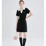 Saia preta slim de estilo britânico para commuting. Conforto e elegância em seus deslocamentos diários. Perfeita para o trabalho. — foto 1