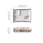 Jincai Peony Square Plate