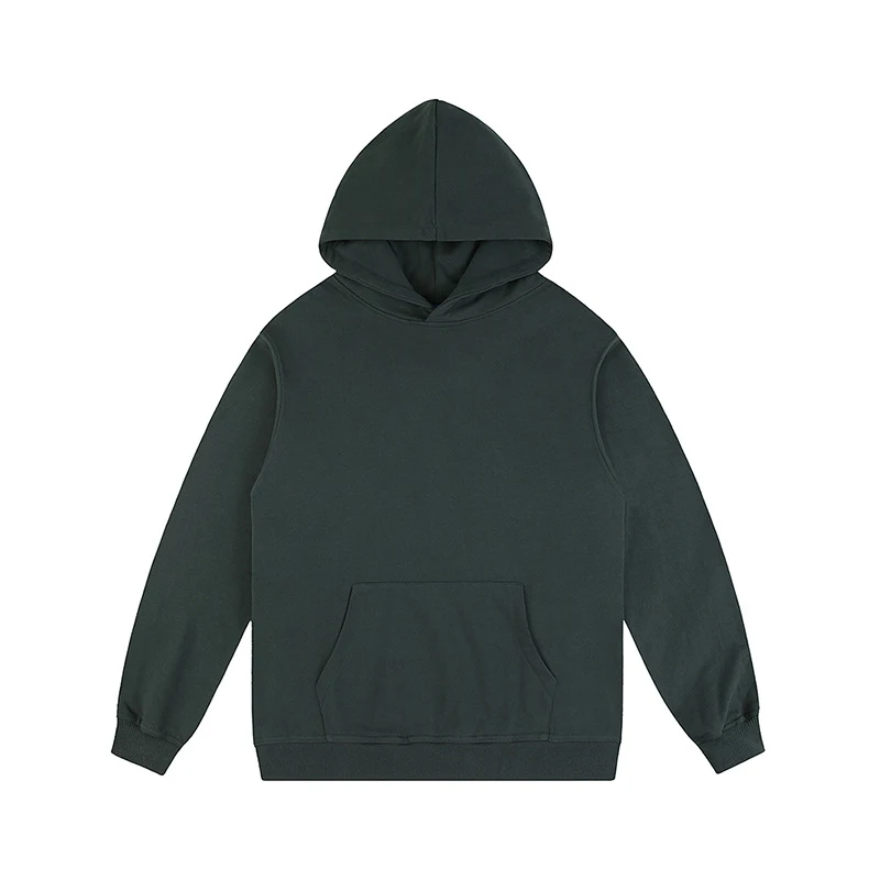 Moletom masculino com capuz, solto e liso. Ideal para um visual casual e confortável. Conforto e estilo em uma só peça. — foto 3