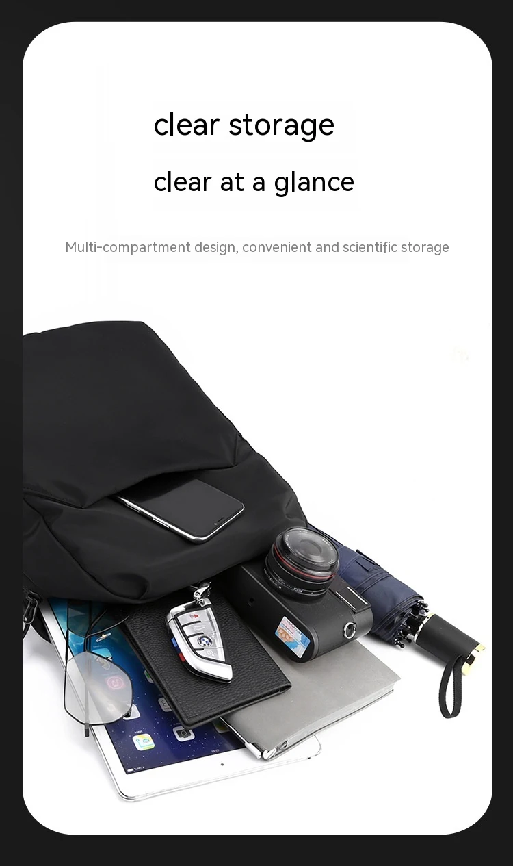 Mochila Simples Grande Capacidade Lazer Impermeável Resistente a Sujeira Fácil de Usar Perfeita para Viagens e Dia a Dia — foto 13