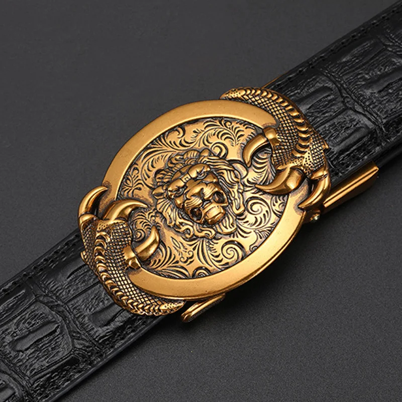 Title 8, Mens automatic buckle leather belt. Experience...