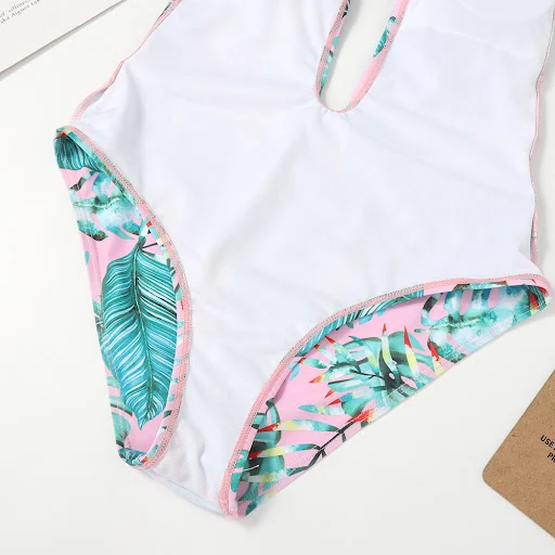 Title 10, Fashion Sexy Gradient Deep V One-piece Swimsuit...