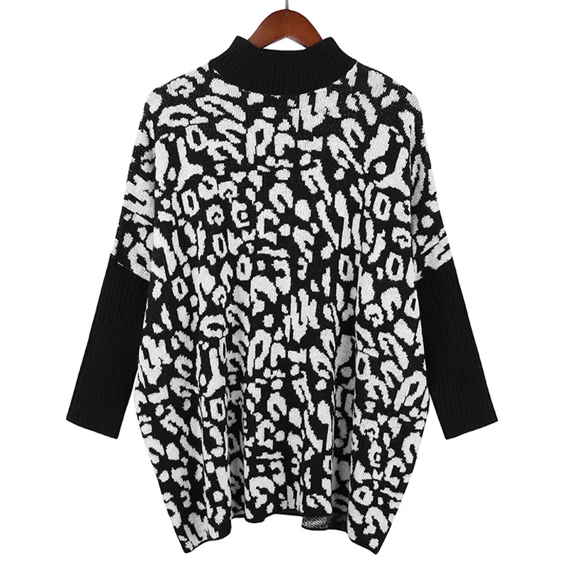 Title 3, Damen Strickpullover mit halbem Rollkragen, loc...