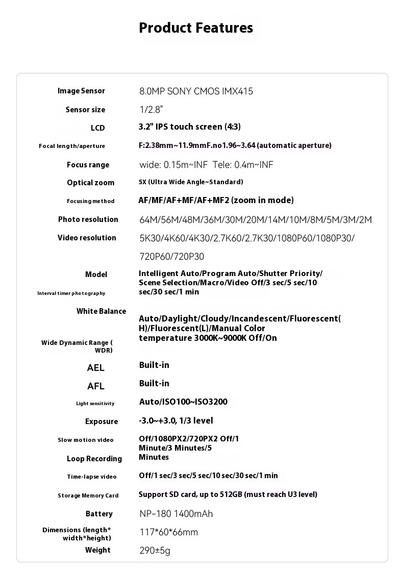 Title 5, Optical Digital Micro Single Camera for Student...