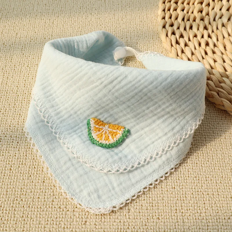 Toalha de saliva de gaze para bebê recém-nascido Super macia e absorvente. Perfeita para limpar suavemente a saliva e cuidar da pele delicada. — foto 7