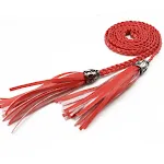 Red Sliver Beads