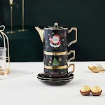 Pot Cup And Saucer Black