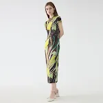 Plissiertes Kleid mit Volantärmeln und Print Stilvolles Design für Damen Angenehmer Tragekomfort und femininer Look Ideal für besondere Anlässe — foto 1