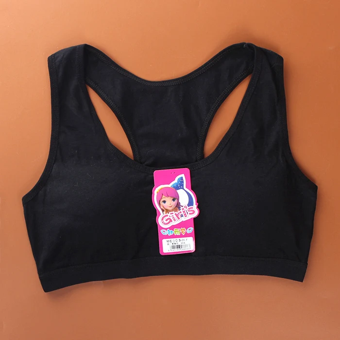 Sports Style Simple Girl Fixed Double Shoulder Strap Underwear, perfect for active girls, providing comfort and support — photo 8