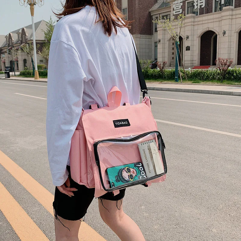 Title 10, Fashion Simple Transparent One-shoulder Messeng...