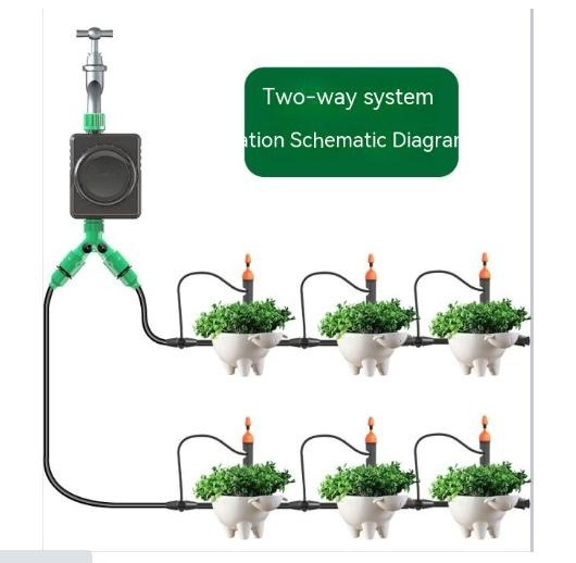Automatisch bewateringssysteem voor in huis met timer en telefoonbediening. Ideaal voor tuinplanten en irrigatie. — foto 8