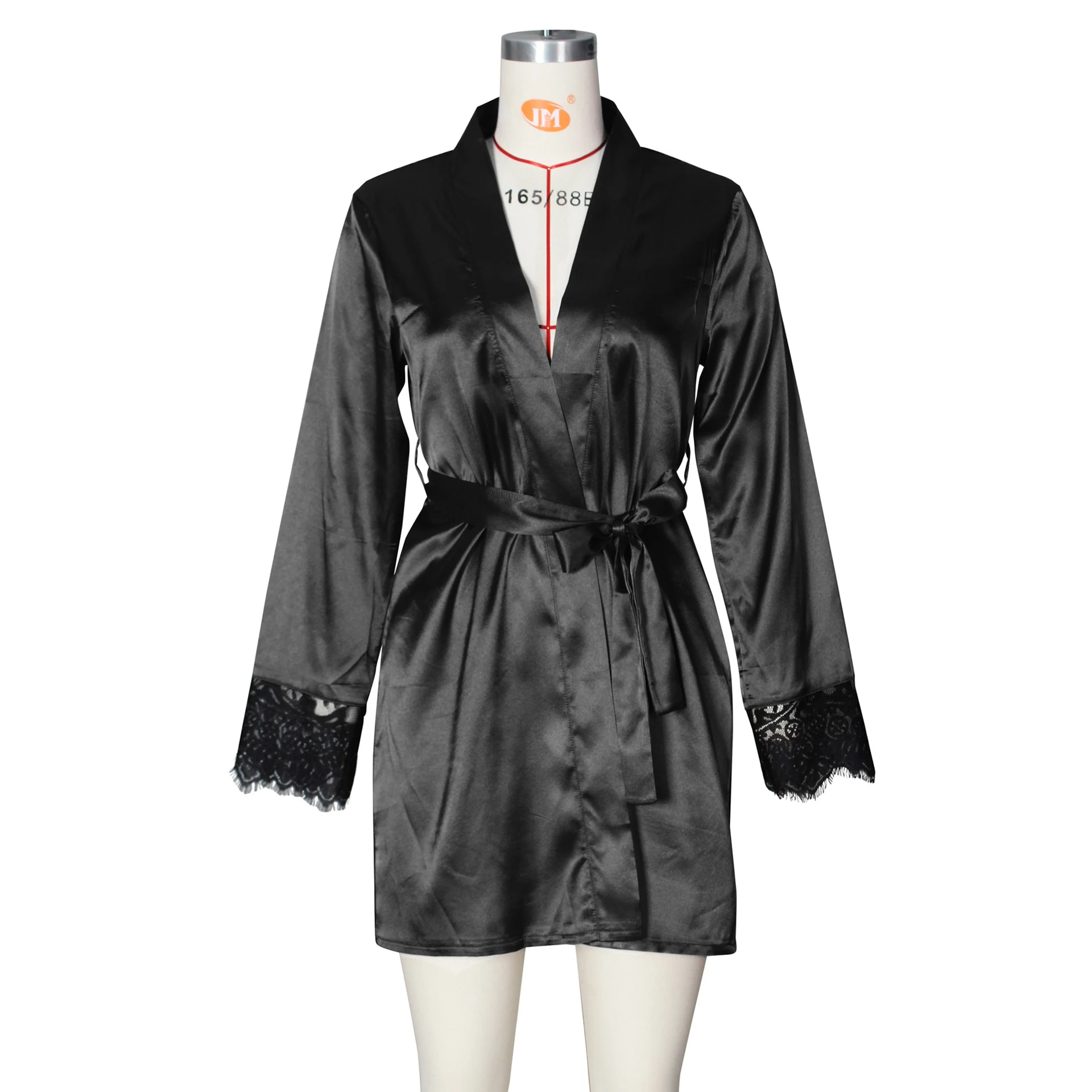 Title 3, Ladies Robe See-through Lace Cardigan Pajamas