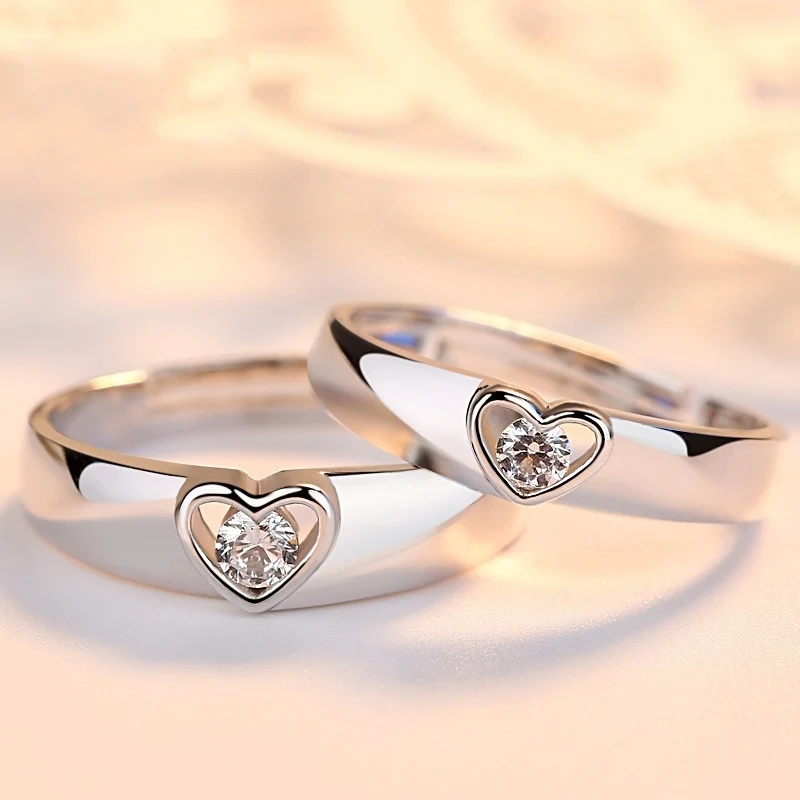 Anéis de Abertura Simulação de Casamento Anel de Diamante Celebre o Amor com um Anel Deslumbrante e Significativo para um Casamento Inesquecível — foto 2