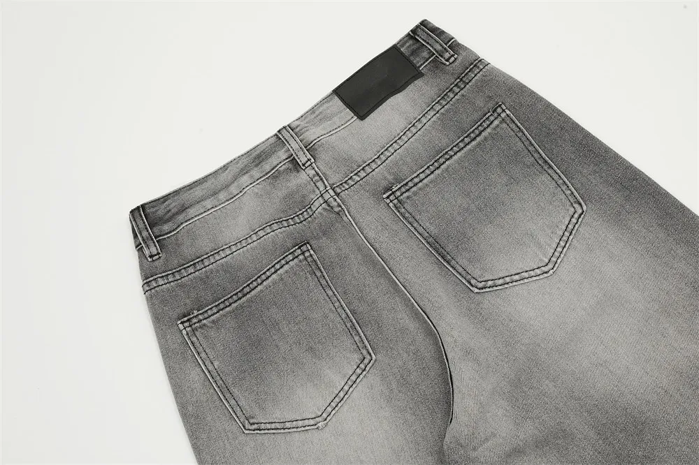 Title 5, American-Style Patch Ripped Jeans, Effortless C...