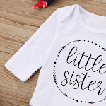 Conjunto de roupa outono para meninas Novo estilo Bebê algodão Manga longa Faixa de cabelo colorida Conjunto de três peças. Conforto e estilo! — foto 6